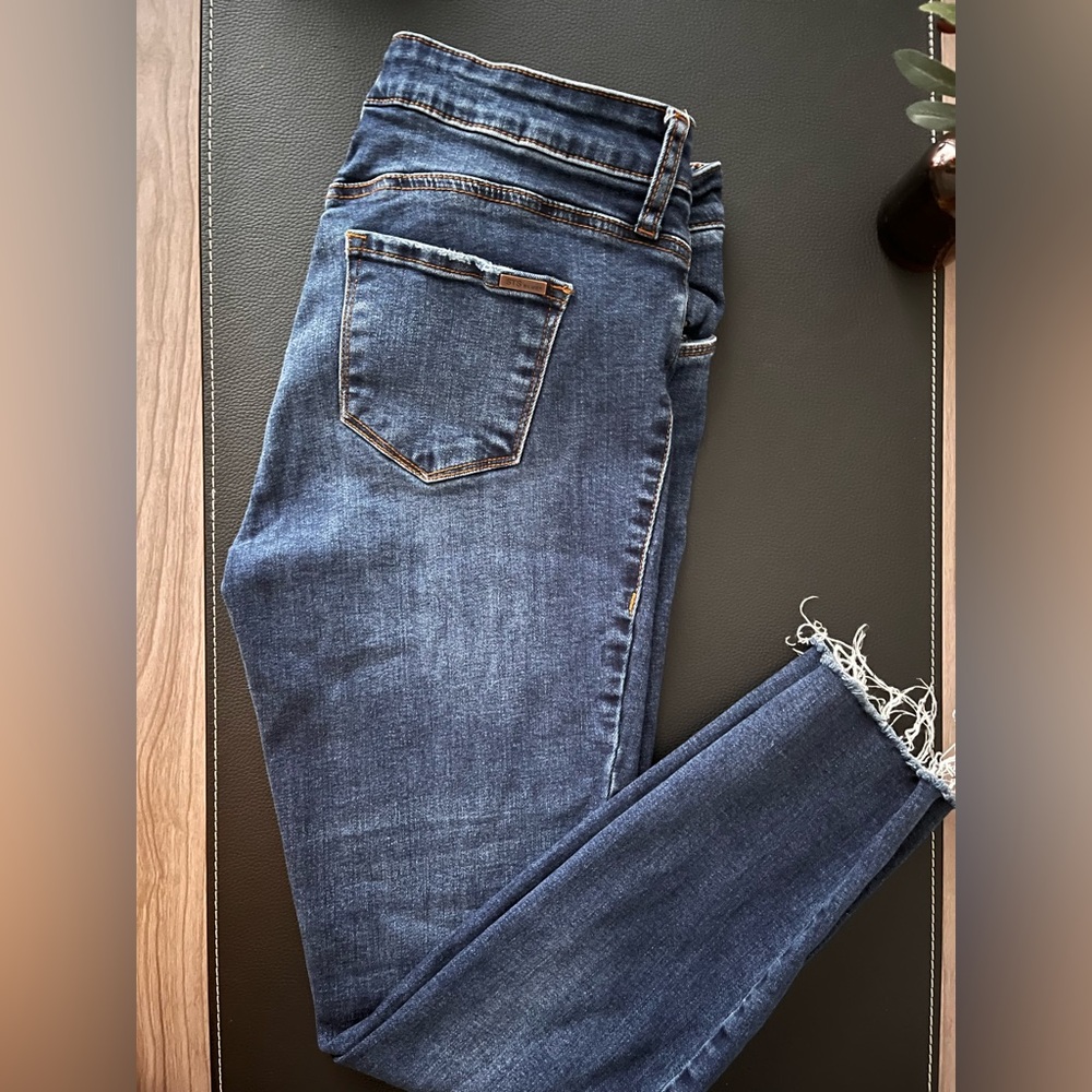 STS Blue Distressed Hem Cropped Jeans